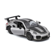 Imagine MAISTO MASINUTA METALICA SPEED ICONS PORSCHE 911 GT2 RS SILVER BLACK SCARA 1 LA 64