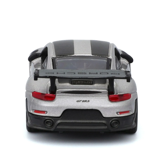 Imagine Maisto mașinuță metalică Speed Icons Porsche 911 GT2 RS Silver Black, scara 1:64