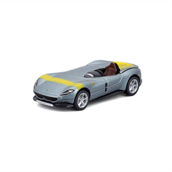 Imagine Maisto mașinuță metalică Speed Icons Ferrari Monza SP1 argintiu, scara 1:64