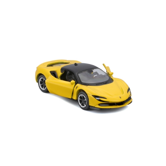 Imagine Maisto mașinuță metalică Speed Icons Ferrari SF90 Stradale galben, scara 1:64