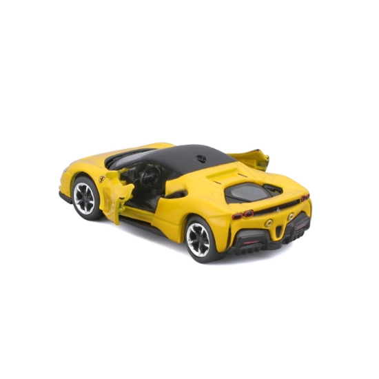 Imagine Maisto mașinuță metalică Speed Icons Ferrari SF90 Stradale galben, scara 1:64