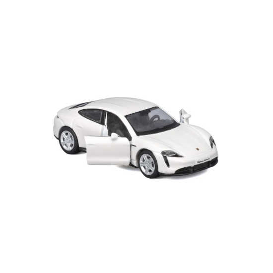 Imagine Maisto mașinuță metalică Speed Icons Porsche Taycan Turbo S alb, scara 1:64