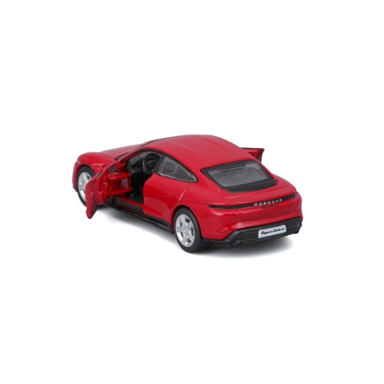 Imagine Maisto mașinuță metalică Speed Icons Porsche Taycan Turbo S roșu, scara 1:64