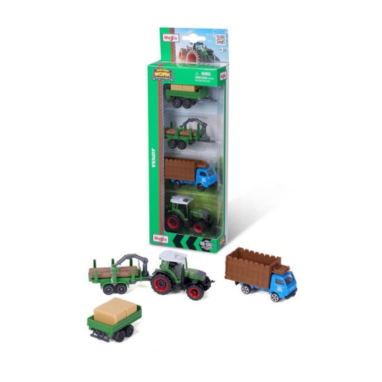 Imagine Maisto Set 4 utilaje agricole Fendt