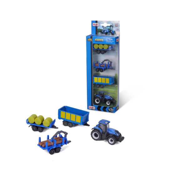 Imagine Maisto Set 4 utilaje agricole New Holland