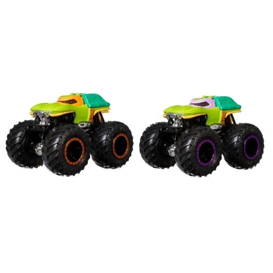 Imagine Monster Truck set 2 mașini scara 1 la 64 Michelangelo și Donatello