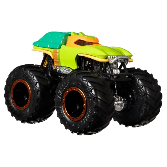 Imagine Monster Truck set 2 mașini scara 1 la 64 Michelangelo și Donatello