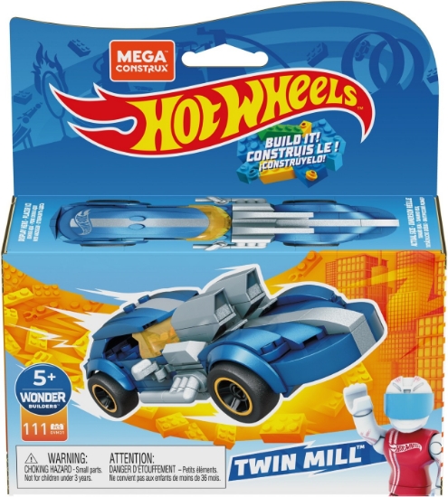 Imagine HOT WHEELS MEGA MASINUTA CONSTRUIBILA TWIN MILL