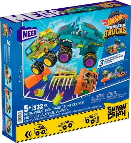 Imagine Hot Wheels Monster Truck Mega Bloks set Mega Wrex