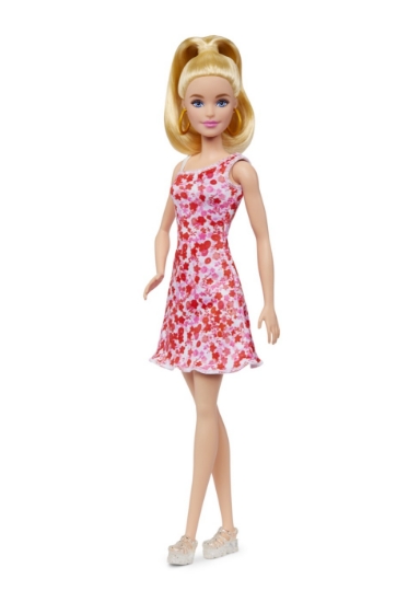 Imagine PAPUSA BARBIE FASHIONISTA BLONDA CU PARUL PRINS IN COADA