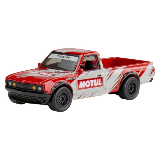 Imagine Hot Wheels Premium Real Riders Pop Culture mașinuță metalică Datsun 620 scară 1:64