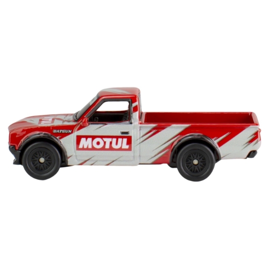 Imagine Hot Wheels Premium Real Riders Pop Culture mașinuță metalică Datsun 620 scară 1:64