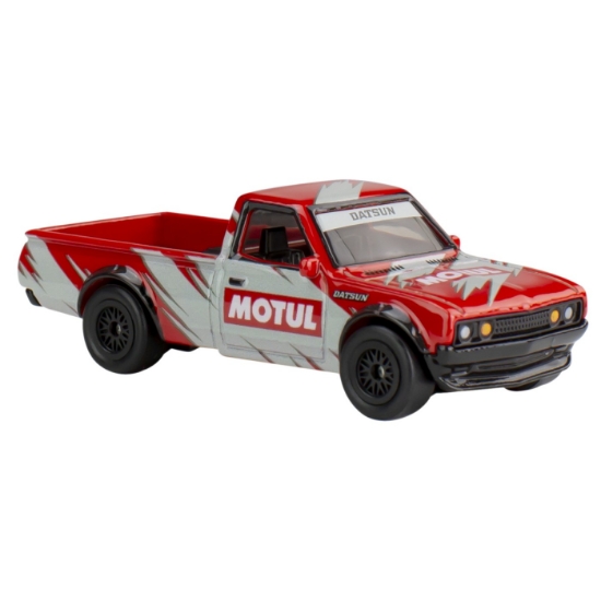 Imagine Hot Wheels Premium Real Riders Pop Culture mașinuță metalică Datsun 620 scară 1:64