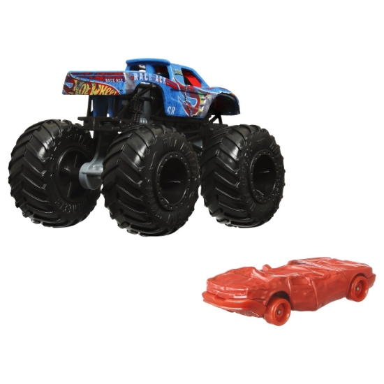 Imagine Hot Wheels Monster Truck si masinuta metalica Race Ace