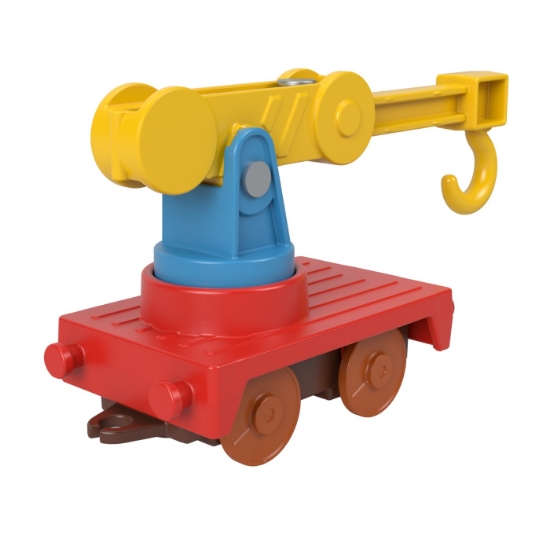 Imagine Thomas locomotiva motorizată Muddy Fix ‘Em Up Friends cu 2 vagoane