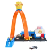 Imagine HOT WHEELS CITY SET DE JOACA SUPER STATIE DE POLITIE