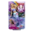 Imagine BARBIE PAPUSA SIRENA FLOARE MAGICA CU PAR BLOND SI COADA ALBASTRA
