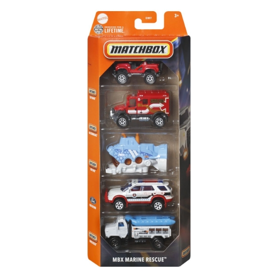 Imagine MATCHBOX SET 5 MASINUTE METALICE MBX MARINE RESCUE SCARA 1:64