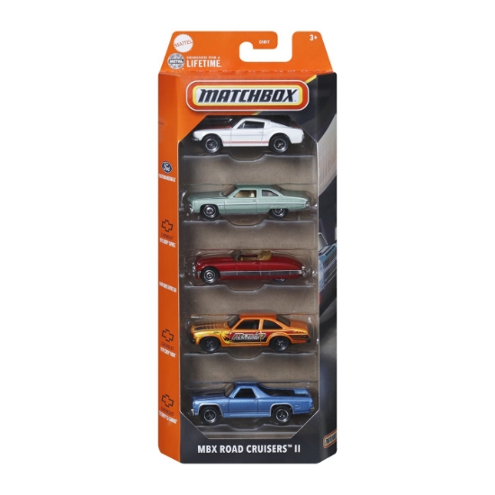 Imagine MATCHBOX SET 5 MASINUTE METALICE MBX ROAD CRUISERS II SCARA 1:64