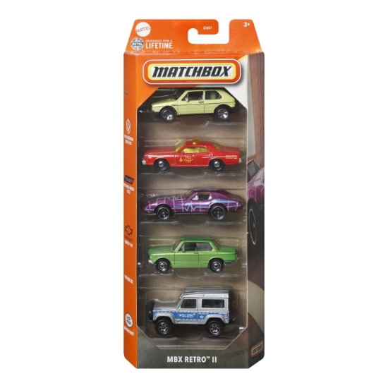 Imagine MATCHBOX SET 5 MASINUTE METALICE MBX RETRO II SCARA 1:64