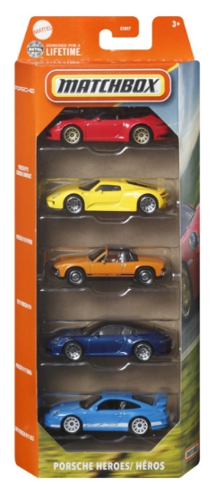 Imagine MATCHBOX SET 5 MASINUTE METALICE PORSCHE HEROES SCARA 1:64