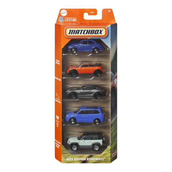 Imagine MATCHBOX SET 5 MASINUTE METALICE MBX BRITISH ROADWAYS SCARA 1:64