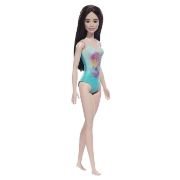 Imagine PAPUSA BARBIE BRUNETA CU COSTUM DE BAIE ALBASTRU