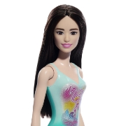 Imagine PAPUSA BARBIE BRUNETA CU COSTUM DE BAIE ALBASTRU