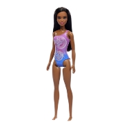 Imagine PAPUSA BARBIE BRUNETA CU COSTUM DE BAIE IN DOUA CULORI