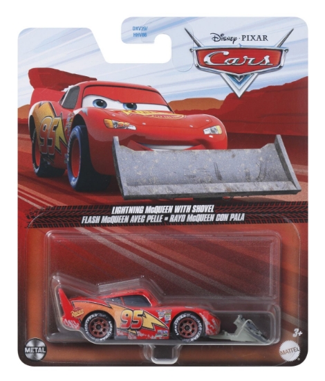 Imagine MASINUTA METALICA CARS3 PERSONAJUL FULGER MCQUEEN CU LOPATA