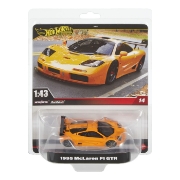Imagine Hot Wheels Premium Real Riders mașinuță metalică McLaren F1 GTR 1995 scară 1:43