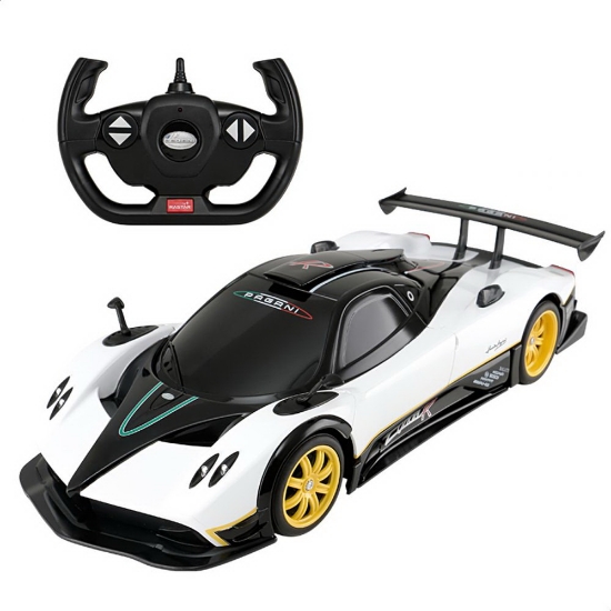 Imagine MASINA CU TELECOMANDA PAGANI ZONDA R ALB CU SCARA 1 LA 14