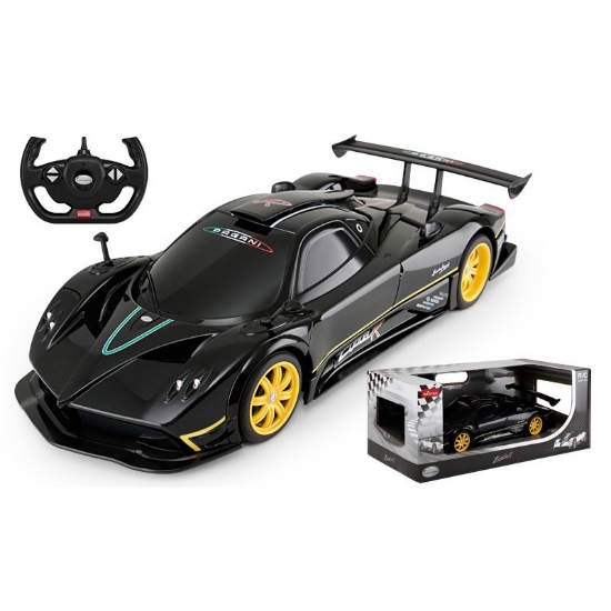 Imagine MASINA CU TELECOMANDA PAGANI ZONDA R NEGRU CU SCARA 1 LA 14