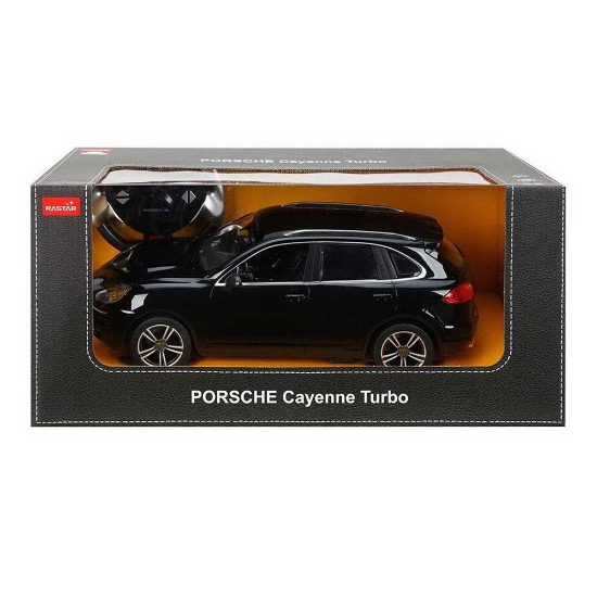 Imagine MASINA CU TELECOMANDA PORSCHE CAYENNE TURBO NEGRU CU SCARA 1 LA 14