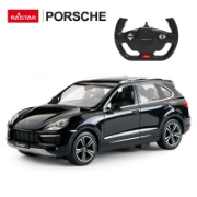 Imagine MASINA CU TELECOMANDA PORSCHE CAYENNE TURBO NEGRU CU SCARA 1 LA 14