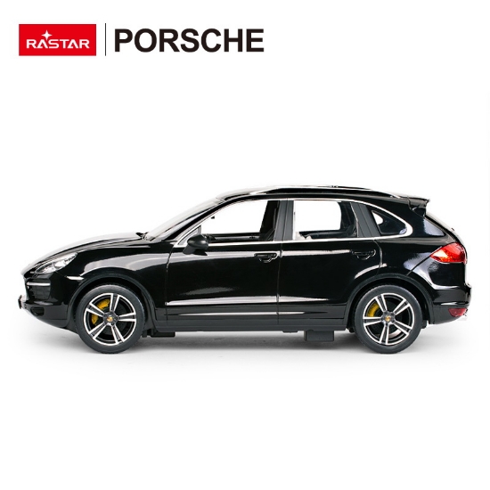 Imagine MASINA CU TELECOMANDA PORSCHE CAYENNE TURBO NEGRU CU SCARA 1 LA 14