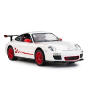 Imagine MASINA CU TELECOMANDA PORSCHE GT3 ALB CU SCARA 1 LA 14