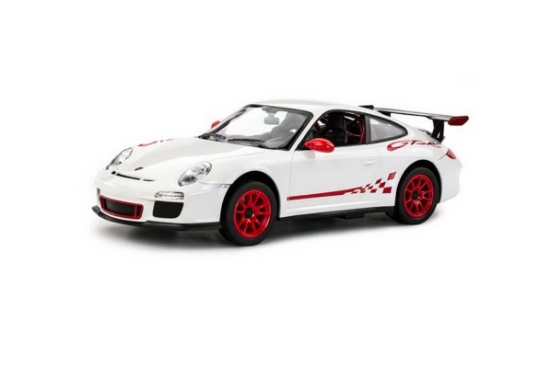 Imagine MASINA CU TELECOMANDA PORSCHE GT3 ALB CU SCARA 1 LA 14