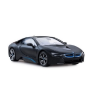 Imagine MASINA CU TELECOMANDA BMW i8 NEGRU CU SCARA 1 LA 18