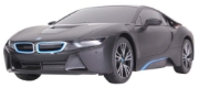 Imagine MASINA CU TELECOMANDA BMW i8 NEGRU CU SCARA 1 LA 18