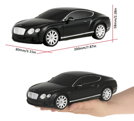 Imagine Mașină cu telecomandă Bentley Continental GT negru, scară 1:24