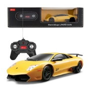 Imagine MASINA CU TELECOMANDA LAMBORGHINI MURCIELAGO LP670 GALBEN CU SCARA 1 LA 24