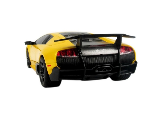 Imagine MASINA CU TELECOMANDA LAMBORGHINI MURCIELAGO LP670 GALBEN CU SCARA 1 LA 24