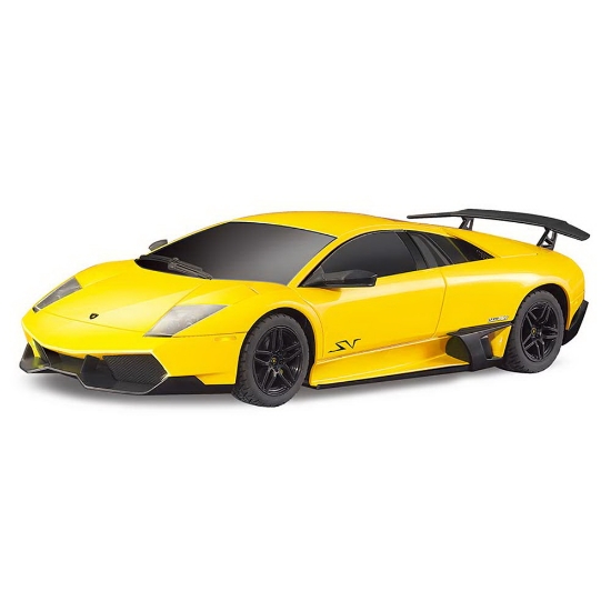 Imagine MASINA CU TELECOMANDA LAMBORGHINI MURCIELAGO LP670 GALBEN CU SCARA 1 LA 24
