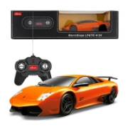 Imagine MASINA CU TELECOMANDA LAMBORGHINI MURCIELAGO LP670 PORTOCALIU CU SCARA 1 LA 24