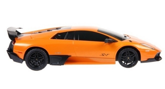 Imagine MASINA CU TELECOMANDA LAMBORGHINI MURCIELAGO LP670 PORTOCALIU CU SCARA 1 LA 24