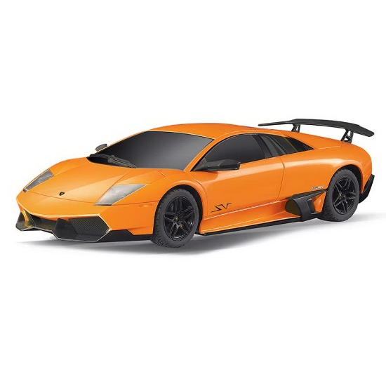 Imagine MASINA CU TELECOMANDA LAMBORGHINI MURCIELAGO LP670 PORTOCALIU CU SCARA 1 LA 24