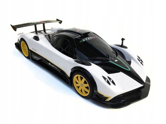 Imagine MASINA CU TELECOMANDA PAGANI ZONDA R ALB CU SCARA 1 LA 24