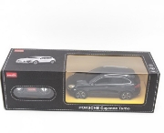 Imagine MASINA CU TELECOMANDA PORSCHE CAYENNE TURBO NEGRU CU SCARA 1 LA 24