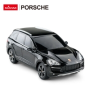 Imagine MASINA CU TELECOMANDA PORSCHE CAYENNE TURBO NEGRU CU SCARA 1 LA 24